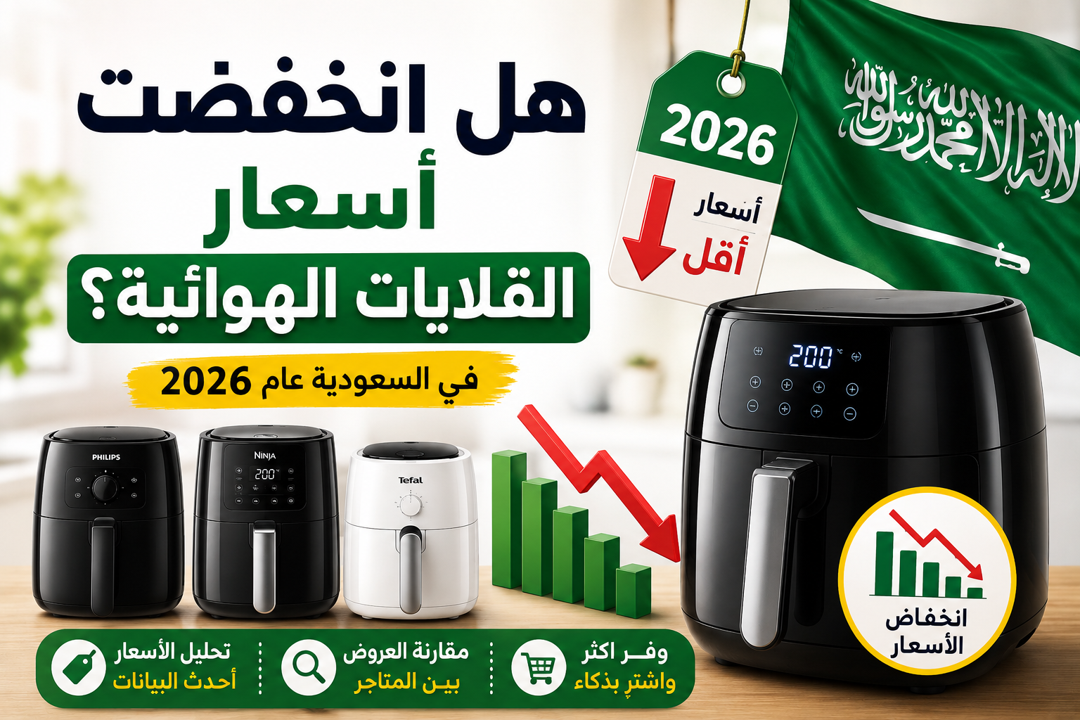 هل انخفضت أسعار القلايات الهوائية في السعودية عام 2026؟