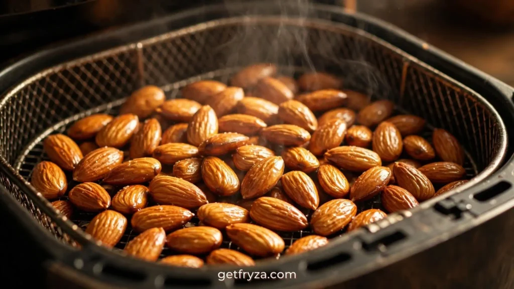 لوز محمص داخل القلاية الهوائية